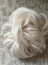 Tillstyle elastic messy bun hair piece curly hair bun pieces bleach blonde
