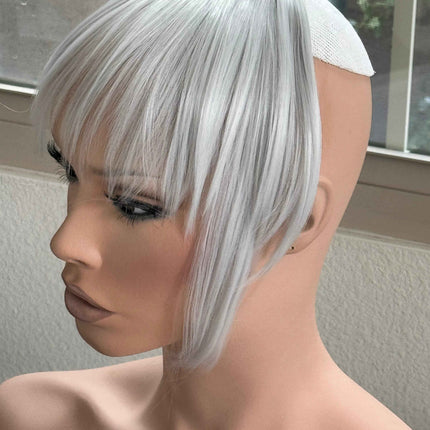 Tillstyle light grey  large clip in bangs thick bangs /thinning crown