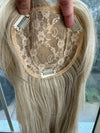 Till style ash blonde hair toppers for women  /butterfly bangs