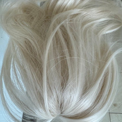 Tillstyle  white blonde clip in ponytail claw clip pony tail