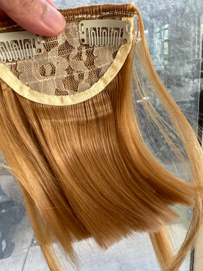 Tillstyle homey blonde clip in bangs for thinning crown