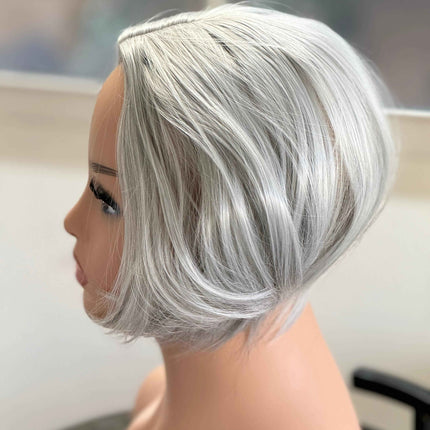 Tillstyle silver hair topper bob hair /short hair