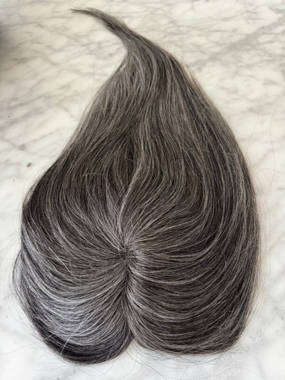 Tillstyle grey virgin Human Hair Toppers for women