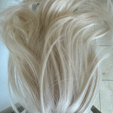 Tillstyle  white blonde clip in ponytail claw clip pony tail