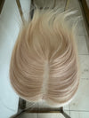 Till style platinum blonde 100%human Hair Topper fir women