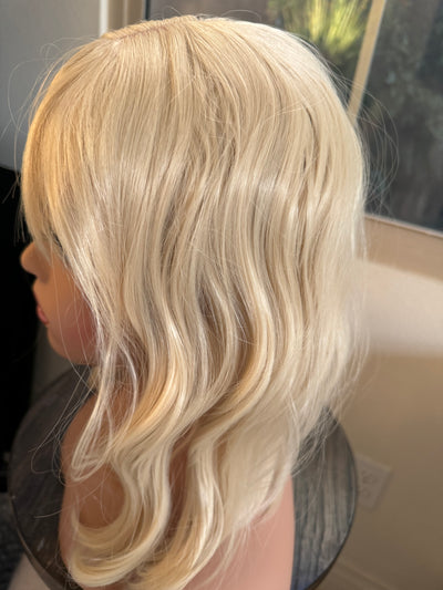 Till style  blonde  hair toppers for women  /bangs/body wave