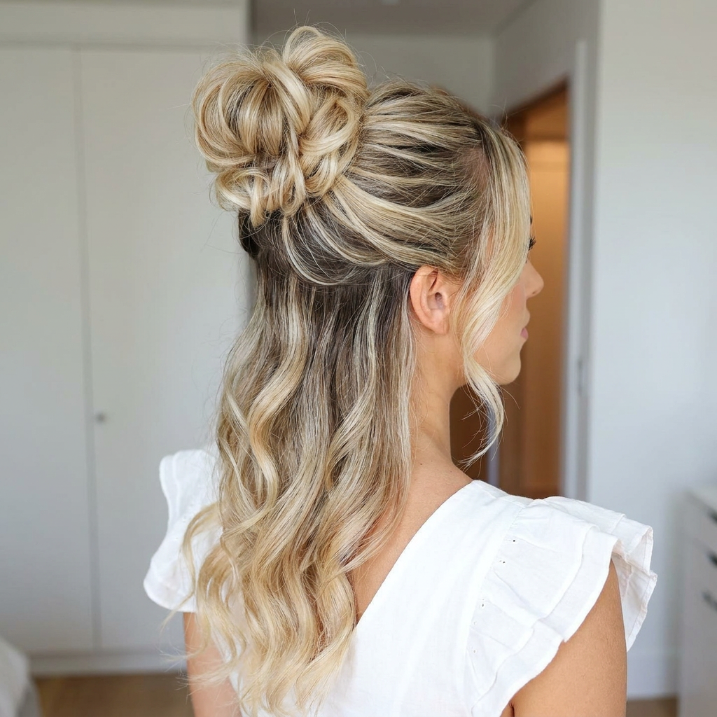 Large Messy Hair Bun Curly Synthetic hair