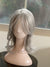 Till style silver blonde hair toppers for women / bangs