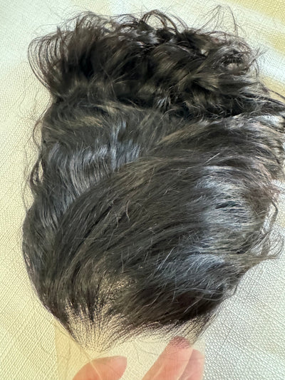 Lace front Wavy Bob wig 100% human hair 12 inch short  bob wavy glue-less