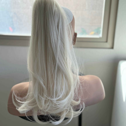 Tillstyle Platinum blonde pony tail