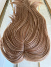 Till style medium brown highlighted hair toppers for women  /butterfly bangs