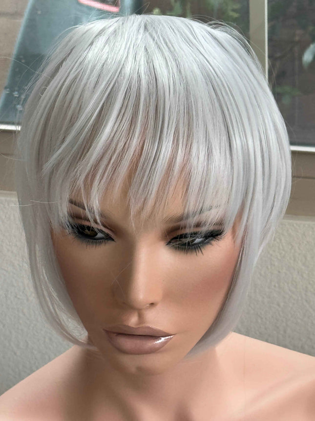 Tillstyle light grey  large clip in bangs thick bangs /thinning crown