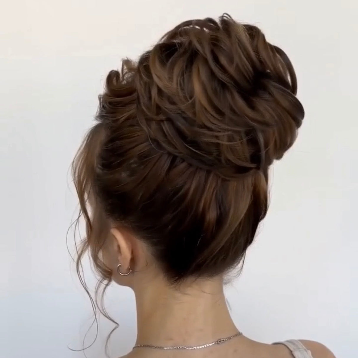 Large Messy Hair Bun Curly Synthetic hair