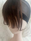 Tillstyle clip in human hair bangs hair piece dark Brown trendy hair styles age defying hair style