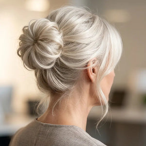 Small Messy hair Bun Hair Piece – Curly Synthetic Scrunchie