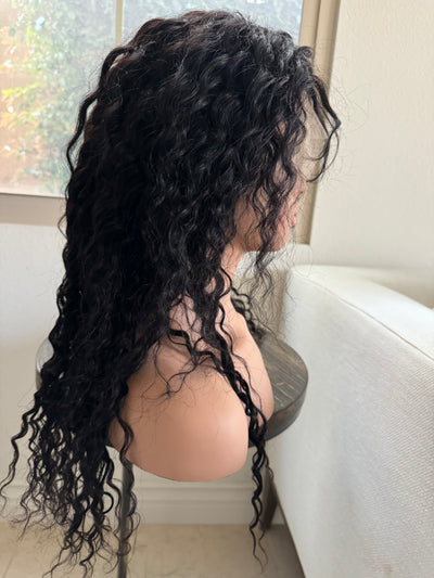 Deep body wave virgin human hair lace front wigs for women brazilian hair