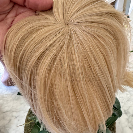 Tillstyle blonde top hair piece honey blonde clip in hair toppers for thinning crown