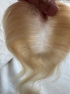 Tillstyle 100% Human Hair Toppers platinum blonde / short hair / medium hair styles/alopecia