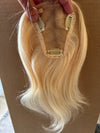 Tillstyle 100% Human Hair Toppers for women platinum blonde
