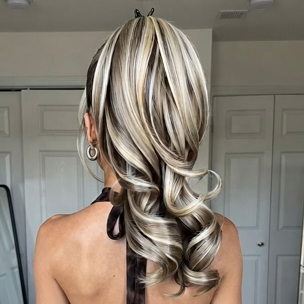 Claw Clip straight wavy Ponytail Extension – 14 Inch