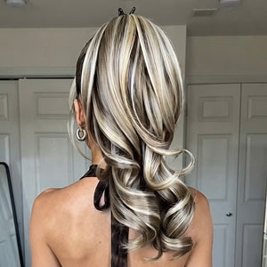 Claw Clip straight wavy Ponytail Extension – 14 Inch