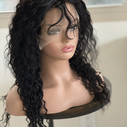 Deep body wave virgin human hair lace front wigs for women brazilian hair