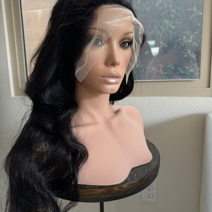 Loose body wave lace front human hair wig glue less wig pre-plucked baby hair