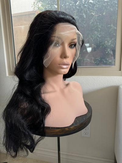 Loose body wave lace front human hair wig glue less wig pre-plucked baby hair