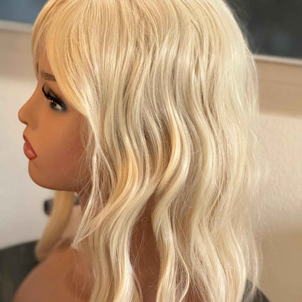 Till style  blonde  hair toppers for women  /bangs/body wave