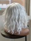 Tillstyle white wavy wig shoulder length