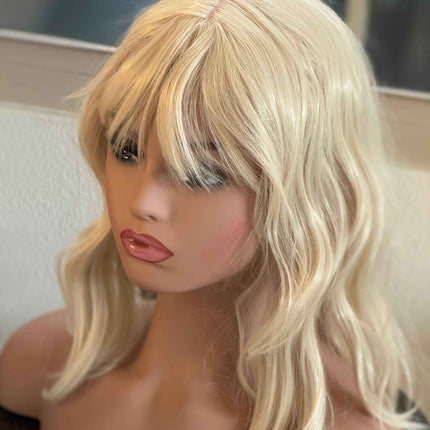 Till style  blonde  hair toppers for women  /bangs/body wave