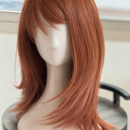 Tillstyle Auburn wig with bangs 14 inch