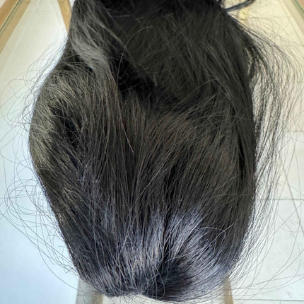 Tillstyle jet black clip in ponytail