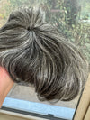 Tillstyle curly grey  Human Hair Toppers for women/ bangs