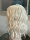 Till style  platinum blonde hair toppers for women  /butterfly bangs