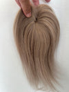 Tillstyle top hair piece 100%human hair ash brown clip in hair toppers for thinning crown