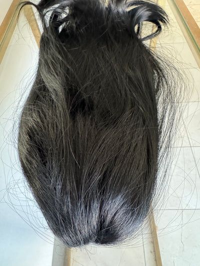 Tillstyle jet black clip in ponytail