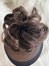 Tillstyle elastic messy bun hair piece curly hair bun pieces brown hair