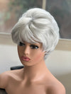 Tillstyle light silver layered wig /short pixy  wig