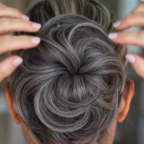 Large Messy Hair Bun Curly Synthetic hair