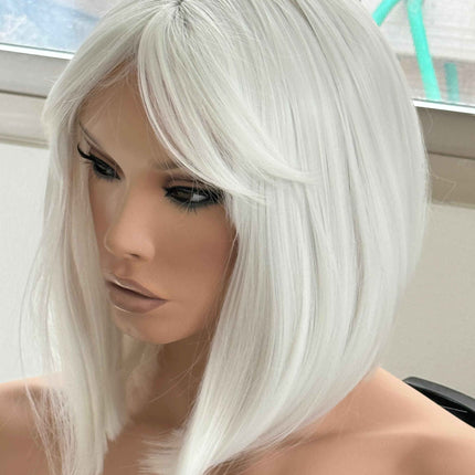 Tillstyle white wig with bangs