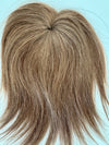 Tillstyle top hair piece 100%human hair ash blonde  clip in hair toppers for thinning crown/ widening part