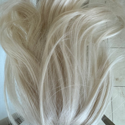 Tillstyle  white blonde clip in ponytail claw clip pony tail