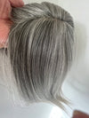 Till style  hair topper for women Grey Mix Salt and Pepper Brown