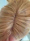 Till style  human Hair Toppers for women honey blonde