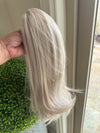 Tillstyle platinum blonde highlighted  ponytail