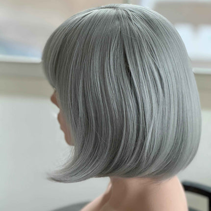 Tillstyle grey bob wig with bangs