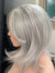 Till style silver white blonde hair toppers for women / bangs