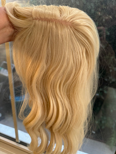 Till style  blonde  hair toppers for women with bangs