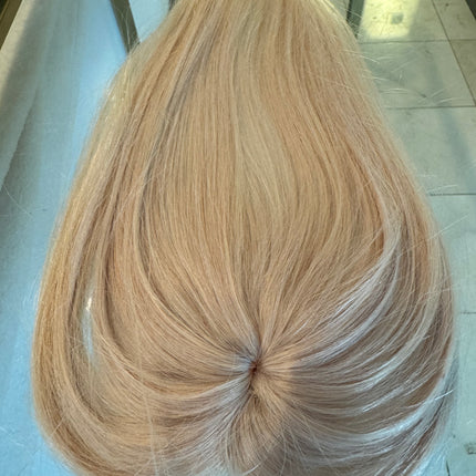 Tillstyle 100% human hair platinum blonde /white blonde top piece